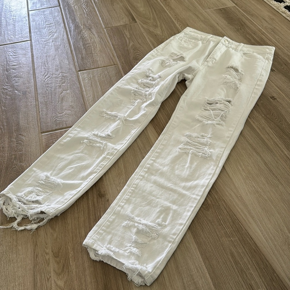 White Flared Jean